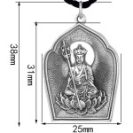 990 Pure Silver Ksitigarbha Bodhisattva Pendant